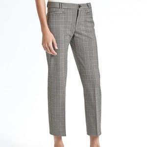 Banana Republic Plaid Cropped Pants